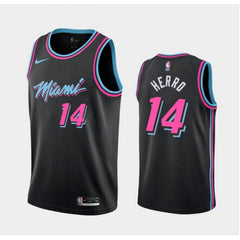 Men's Miami Heat #14 Tyler Herro 2020 Black  Stitched Jersey