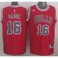 Revolution 30 Bulls #16 Pau Gasol Red Stitched NBA Jersey