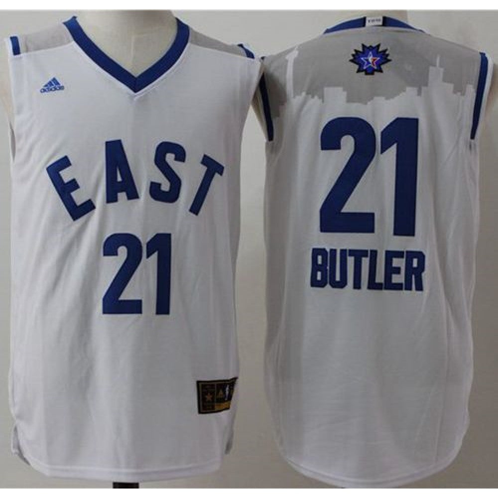 Bulls #21 Jimmy Butler White 2016 All Star Stitched NBA Jersey