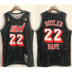 Men's Miami Heat #22 Jimmy Butler Black Stitched Jersey
