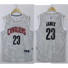 Cavaliers #23 LeBron James Grey City Light Stitched NBA Jersey