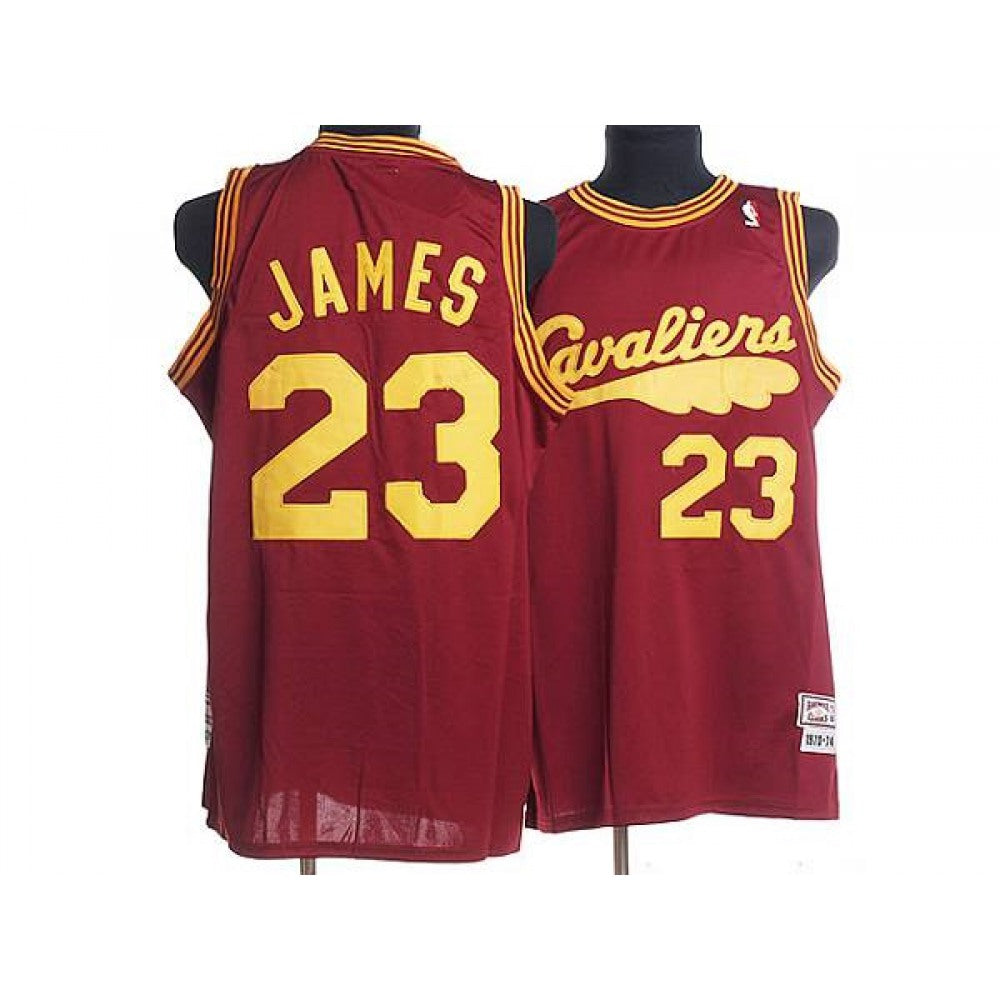 Mitchell and Ness Cavaliers #23 LeBron James Red ThrowbackStitched  NBA Jersey