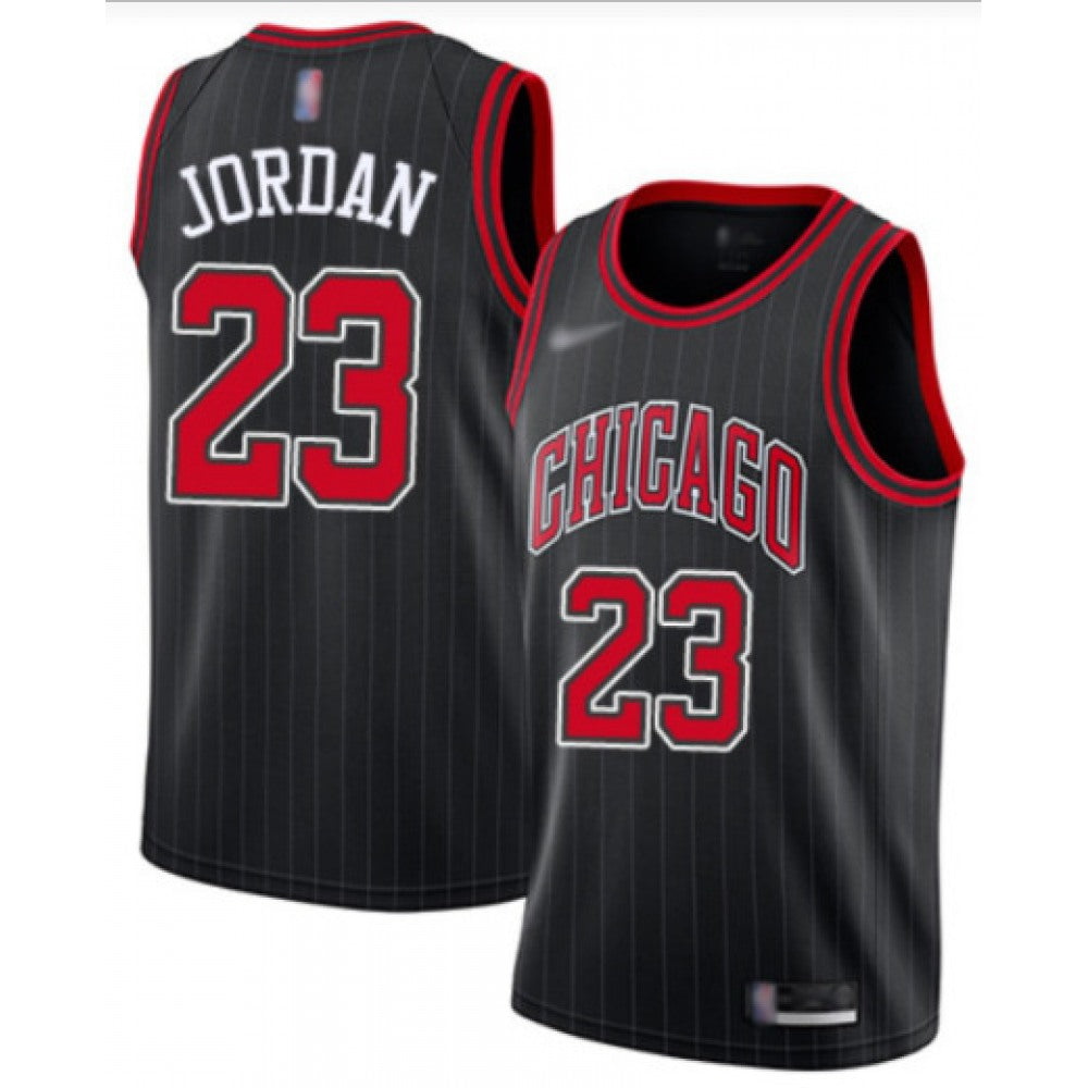 Men's Chicago Bulls #23 Michael Jordan Black Stitched Jersey