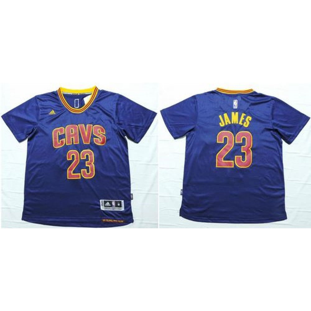 Cavaliers #23 LeBron James Navy Blue Short Sleeve Stitched NBA Jersey