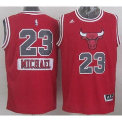 Bulls #23 Michael Jordan Red 2014-15 Christmas Day Stitched NBA Jersey