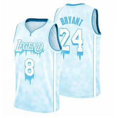 Men's Los Angeles Lakers  Front #8 Back #24 Kobe Bryant Legend Icy Stitched Jersey