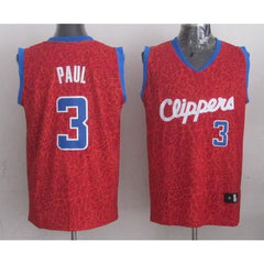 Clippers #3 Chris Paul Red Crazy Light Stitched NBA Jersey