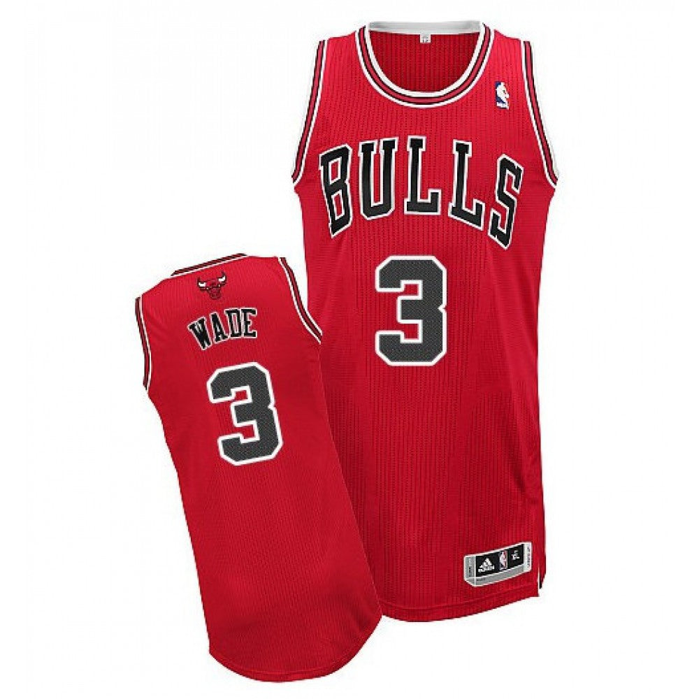 Toddlers Chicago Bulls #3 Dwyane Wade Red Stitched Basketball Jersey