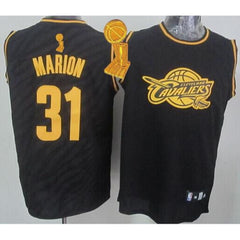 Cavaliers #31 Shawn Marion Black Precious Metals Fashion The Champions Patch Stitched NBA Jersey