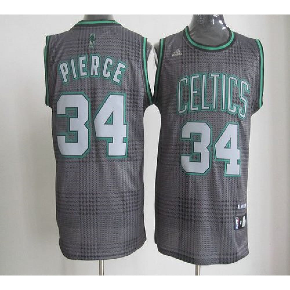 Celtics #34 Paul Pierce Black Rhythm Fashion Embroidered NBA Jersey