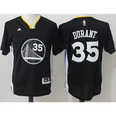 Warriors #35 Kevin Durant Black Slate Stitched NBA Jersey