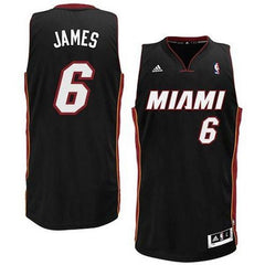 Heat #6 LeBron James Black Revolution 30 "Miami" Stitched NBA Jersey