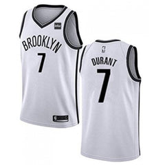 Men's Brooklyn Nets #7 Kevin Durant  White Stitched NBA Jersey