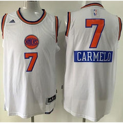 Knicks #7 Carmelo Anthony White 2014-15 Christmas Day Stitched NBA Jersey