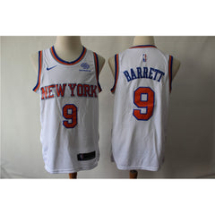 Men's New York Knicks #9 RJ Barrett White Stitched NBA Jersey
