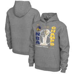 Men's Golden State Warriors 2021-2022 Grey NBA Finals Champions Locker Room Pullover Hoodie
