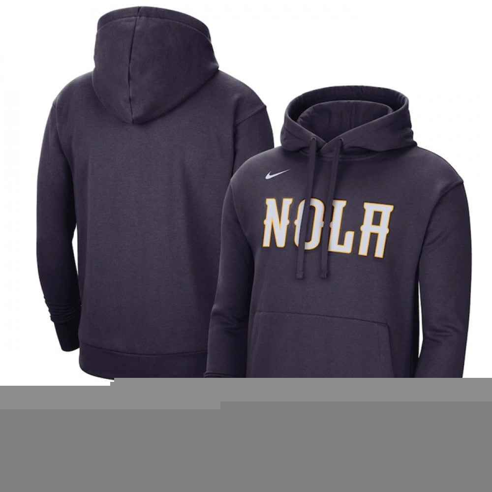 Men's New Orleans Pelicans Navy 2022/23 City Edition Essential Pullover Hoodie