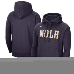 Men's New Orleans Pelicans Navy 2022/23 City Edition Essential Pullover Hoodie