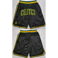 Men's Boston Celtics Black Shorts (Run Small)