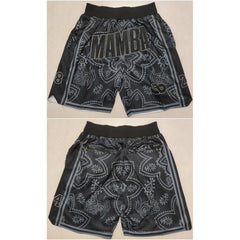 Men's Los Angeles Lakers Black 'Mamba' Shorts (Run Small)
