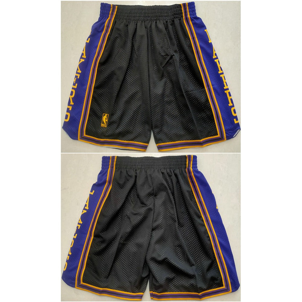Men's Los Angeles Lakers Black Shorts (Run Small)