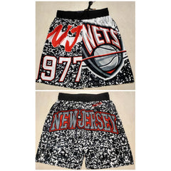 Men's Brooklyn Nets Black Mitchell&Ness Shorts (Run Small)