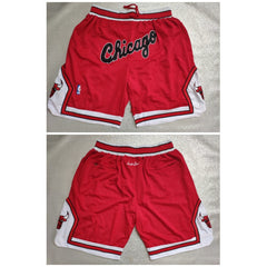 Men's Chicago Bulls Red Shorts (Run Small)