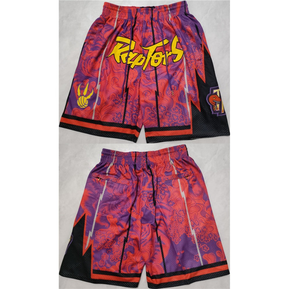 Men's Toronto Raptors Red   Mitchell&Ness Shorts (Run Small)