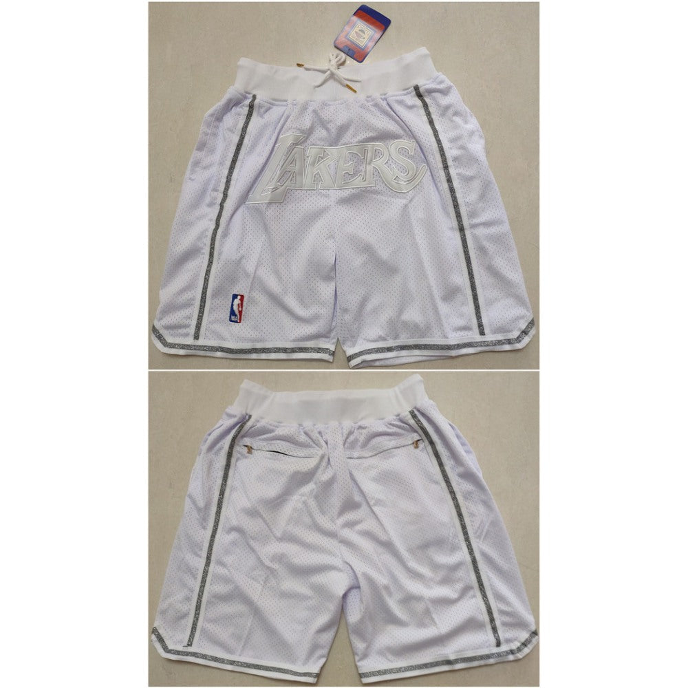 Men's Los Angeles Lakers White 'MVP' Shorts (Run Small)