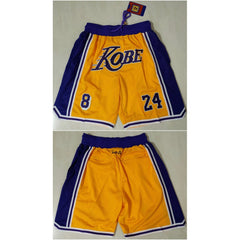 Men's Los Angeles Lakers Yellow Shorts (Run Small)