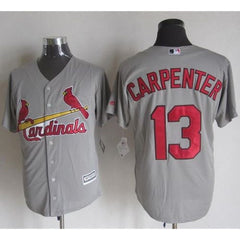 Cardinals #13 Matt Carpenter Grey New Cool Base Stitched MLB Jersey