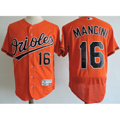 Men's Baltimore Orioles #16 Trey ManciNinorange Elite Stitched MLB Jersey