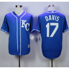 Royals #17 Wade Davis Blue Alternate 2 New Cool Base Stitched MLB Jersey
