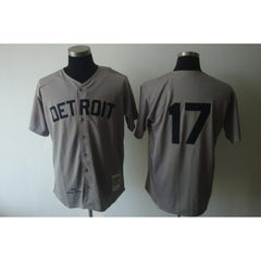 Mitchell And Ness 1968 Tigers #17 Denny McLain Grey Stitched MLB Jersey