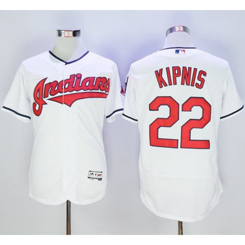 indians #22 Jason Kipnis White Flexbase Authentic Collection Stitched MLB Jersey