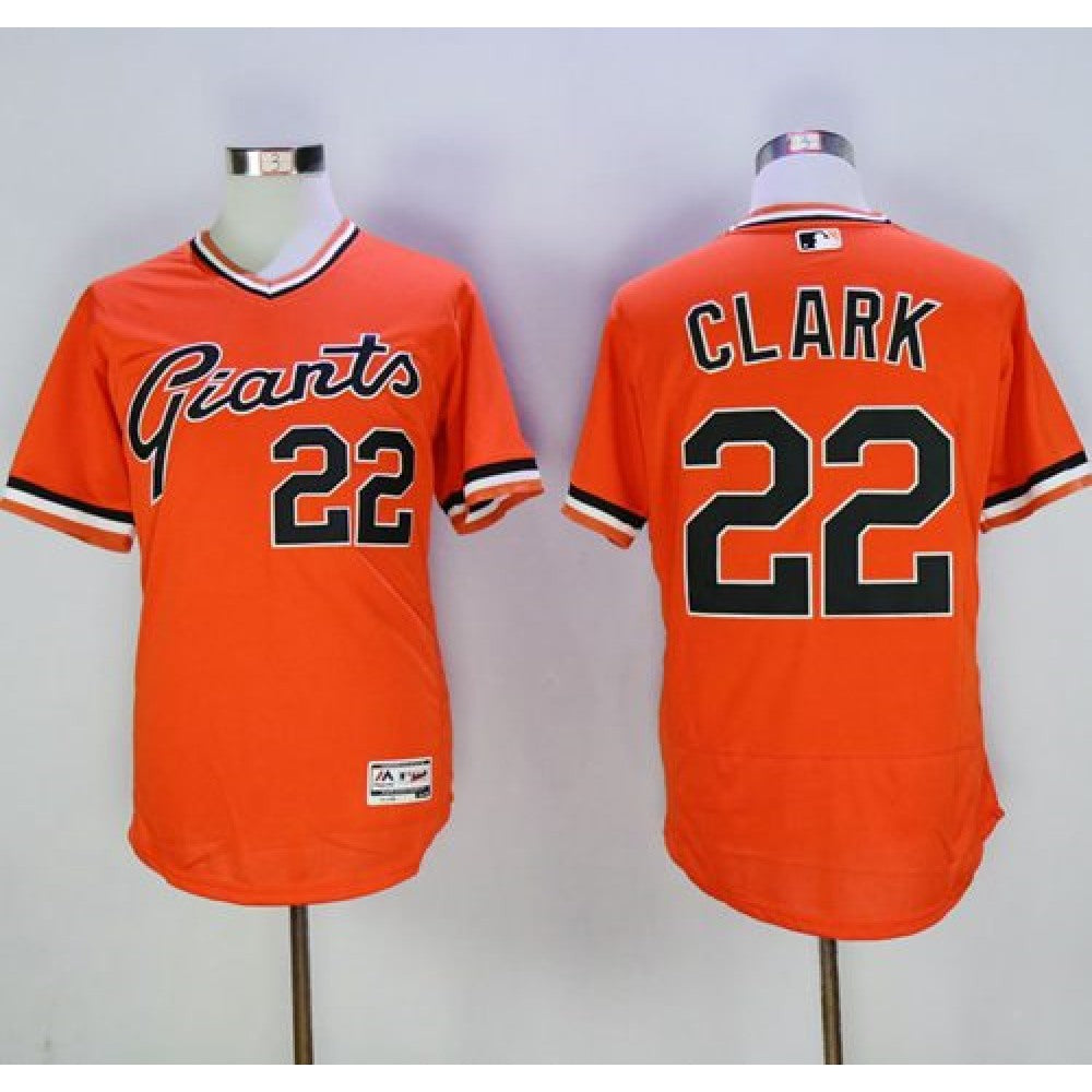 Giants #22 Will Clark Orange Flexbase Authentic Collection Cooperstown Stitched MLB jerseys