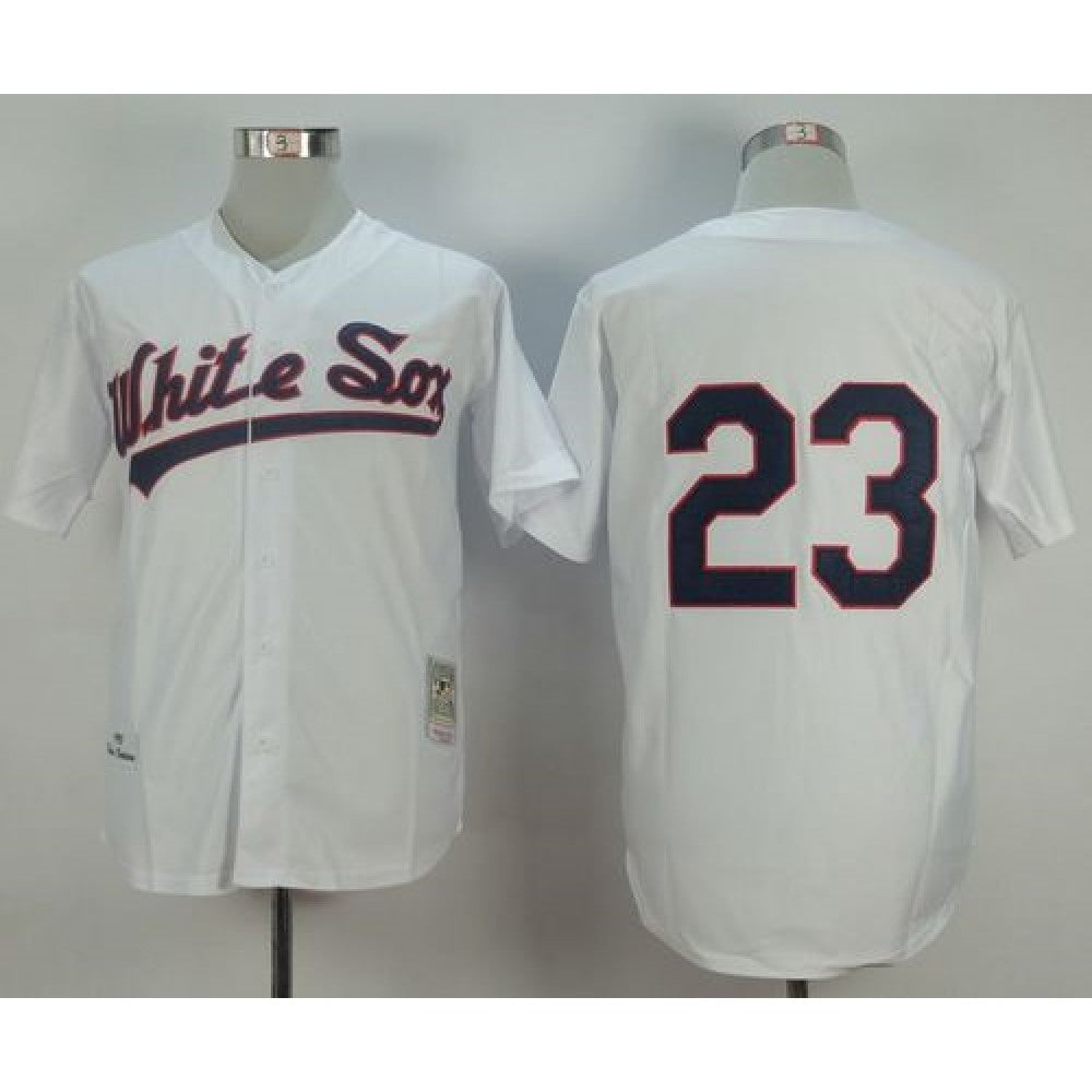 Mitchell and Ness 1990 White Sox #23 Robin Ventura White Throwback Stitched MLB Jersey