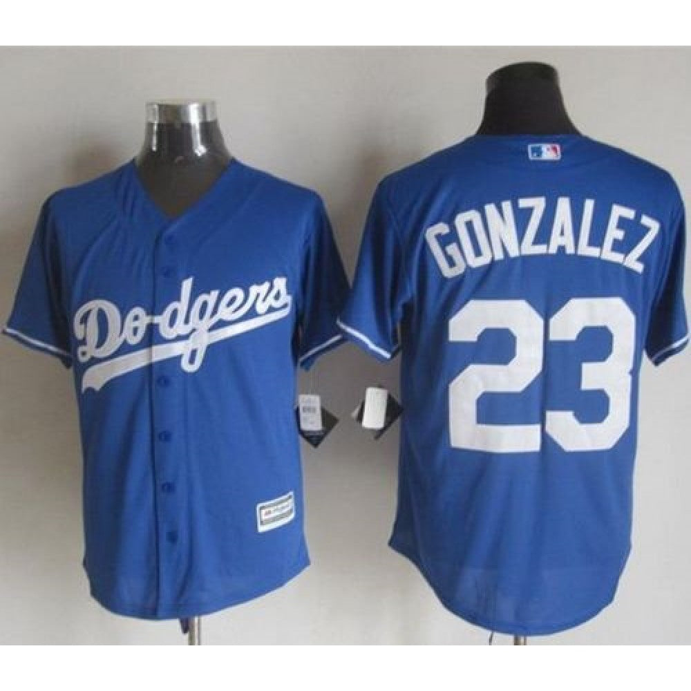 Dodgers #23 Adrian Gonzalez Blue New Cool Base Stitched MLB Jersey