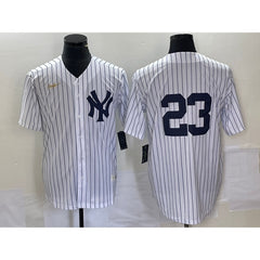 Men's New York Yankees #23 Don Mattingly White Cool Base Stitched Baseball Jersey