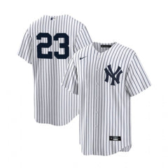 Men's New York Yankees #23 Don Mattingly White Cool Base Stitched Baseball Jersey