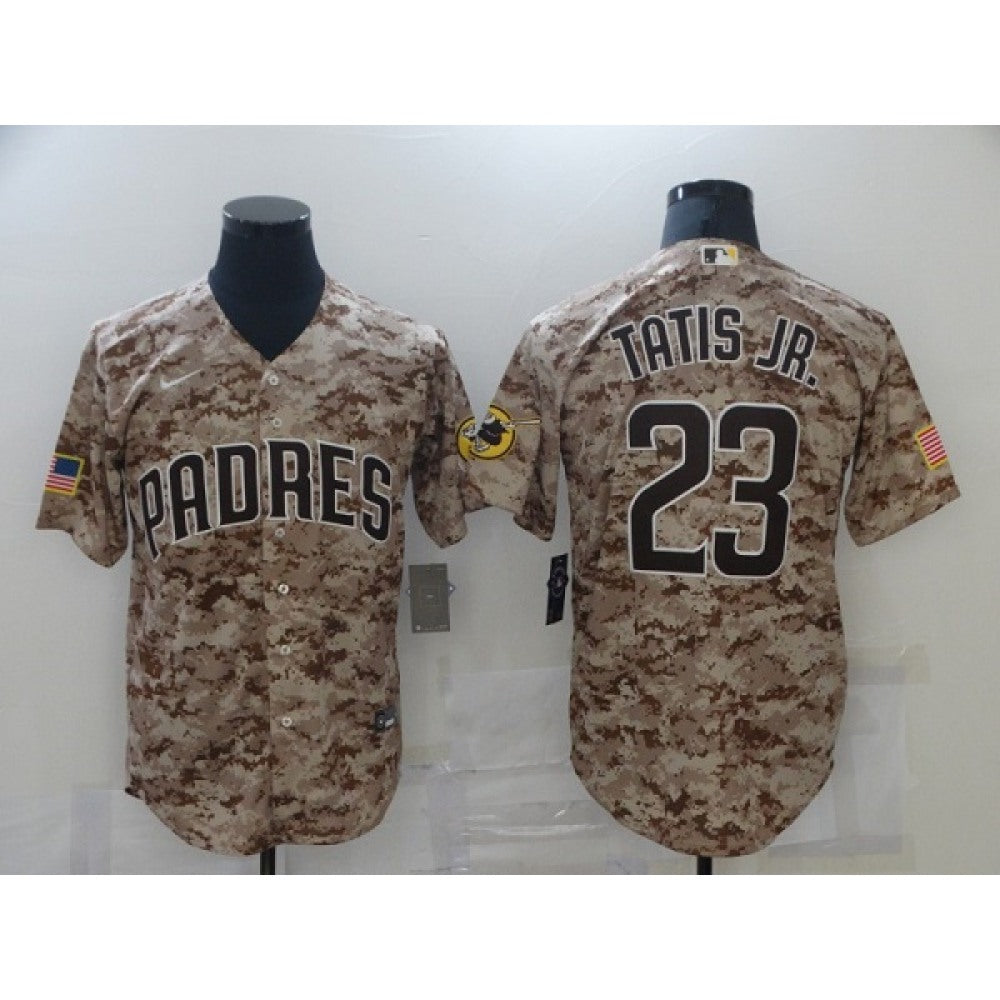 Men's San Diego Padres #23 Fernando Tatis Jr. 2021 Camo Cool Base Stitched Baseball Jersey
