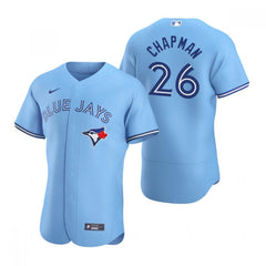 Men's Toronto Blue Jays #26 Matt Chapman Blue Flex Base Stitched Baseball Jersey
