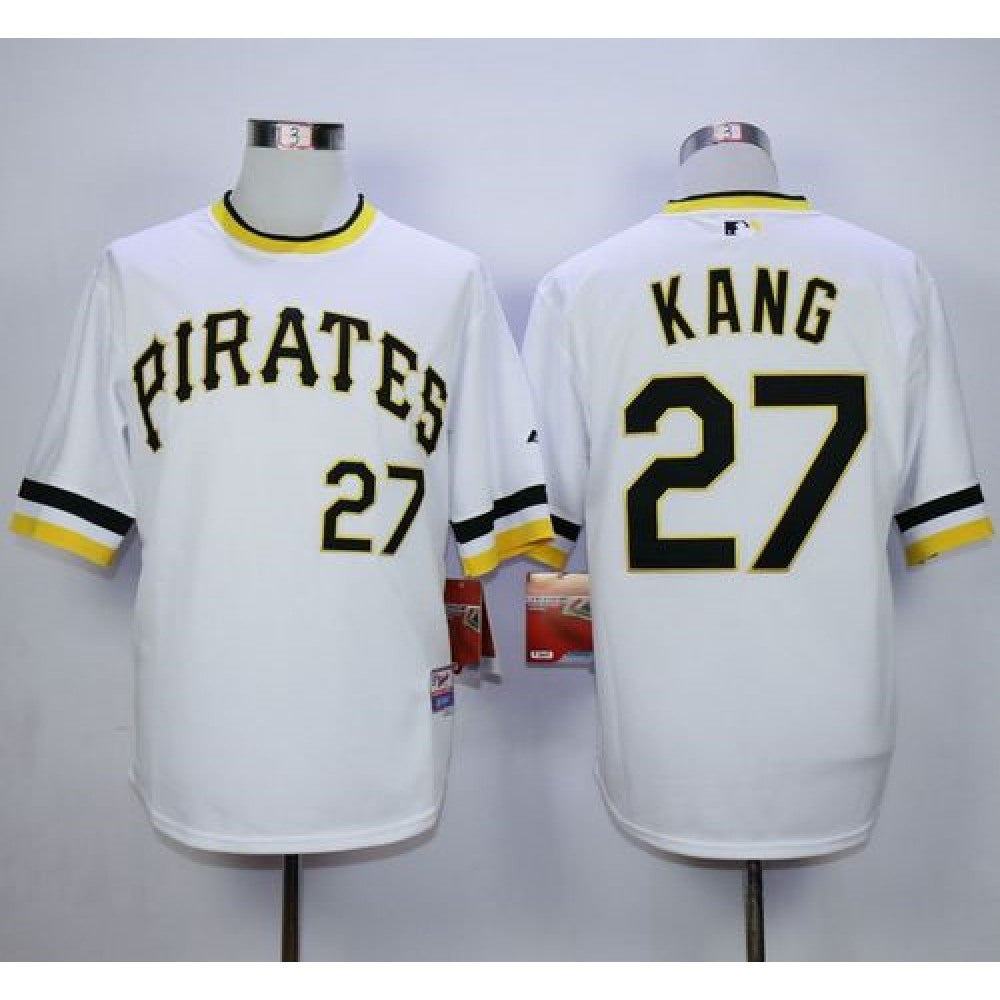 Pirates #27 Jung-ho Kang White Alternate 2 Cool Base Stitched MLB Jersey