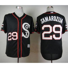 White Sox #29 Jeff Samardzija Black New Cool Base Stitched MLB Jersey