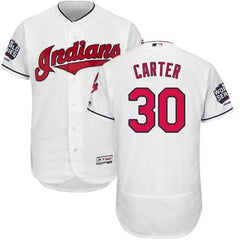 indians #30 Joe Carter White Flexbase Authentic Collection 2016 World Series Bound Stitched MLB Jersey