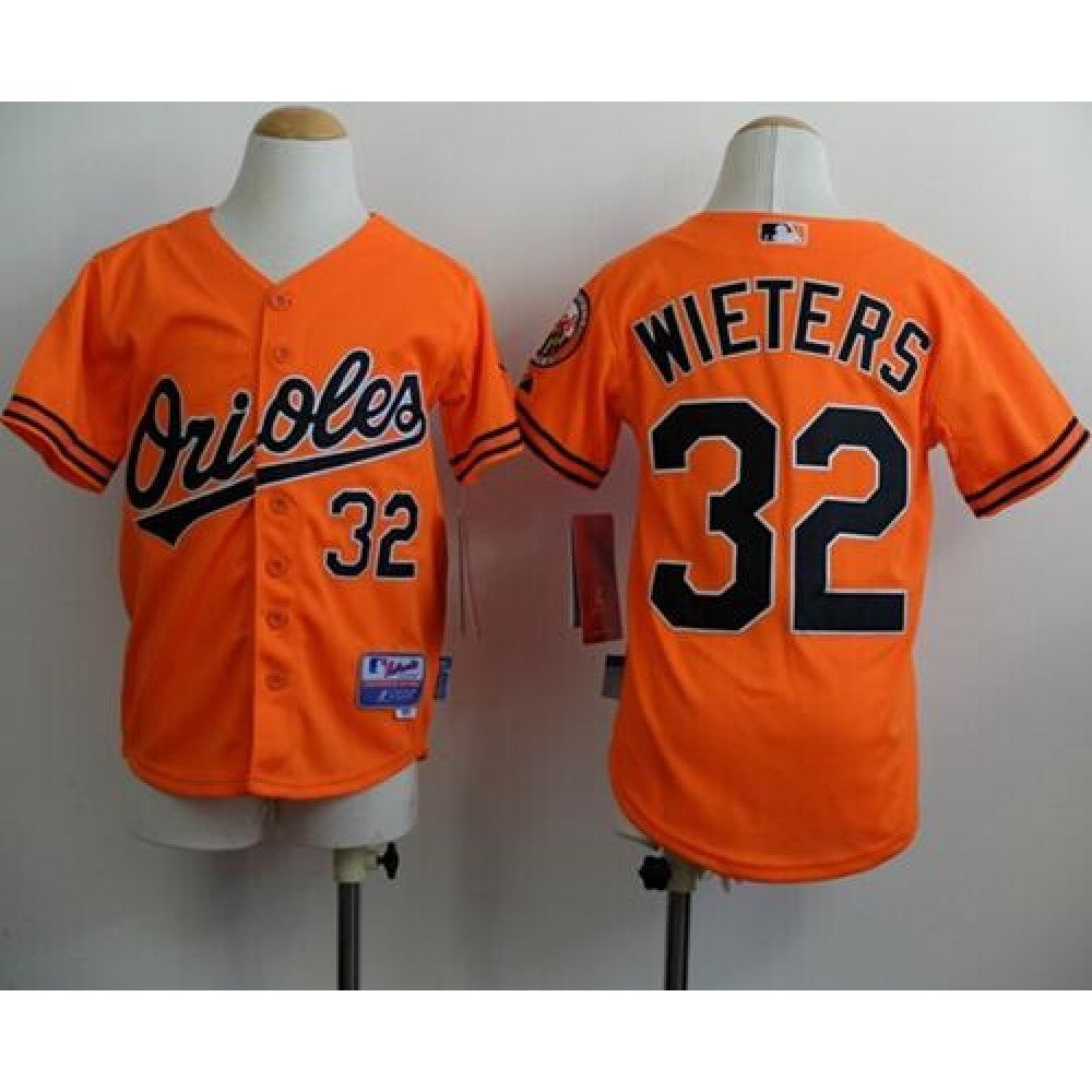 Orioles #32 Matt Wieters Orange Cool Base Stitched Youth MLB Jersey