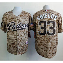 Padres #33 James Shields Camo Alternate 2 Cool Base Stitched MLB Jersey