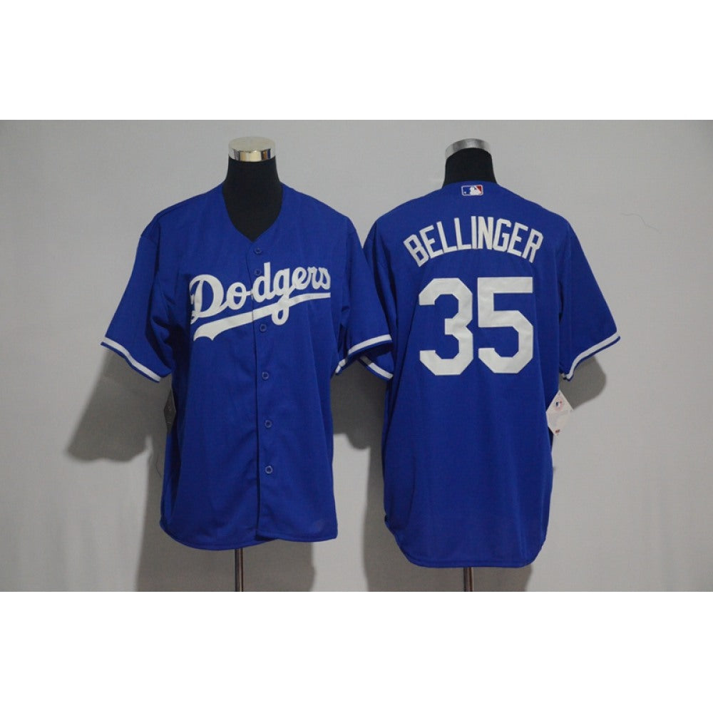 Men's Los Angeles Dodgers #35 Cody Bellinger Majestic Royal Cool Base Stitched MLB Jersey