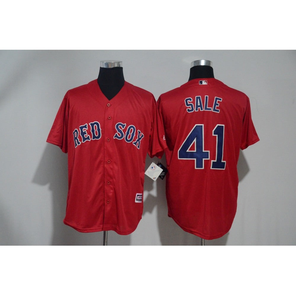Men's Boston Red Sox #41 Chris Sale Red Cool Base Stitched MLB Jersey