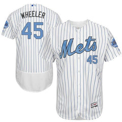 Mets #45 Zack Wheeler White(Blue Strip) Flexbase Authentic Collection 2016 Father's Day Stitched MLB Jersey